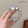 Goma para el pelo de lunares florales versátil estilo coreano para mujer, Goma de pelo de alta gama, Cuerda para el pelo, Elástico para coleta, Accesorio para el pelo