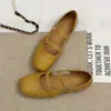 Zapatos Retro Mary Jane First Encounter Season para Mujer Verano 2026 Nuevos Zapatos Cuadrados Huecos Transpirables Suela Suave Bailarinas