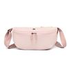 Bolsa Casual para Mulheres 2025 Primavera Nova Bolsa Transversal Leve Versátil Bolsa Dumpling para Trabalho Tecido de Nylon Cor Pura Bolsa de Ombro
