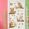 Fun-B194 Lindos Animales del Bosque Hojas Flores Decoración Dormitorio Habitación Infantil Pegatinas de Pared Venta al por Mayor Autoadhesivas