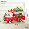 Decoración Navideña de Hierro Luminosa con Luces, Trineo, Anciano, Reno, Carrito de Regalos para Niños, Decoración de Escritorio
