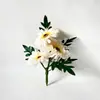 Nuevo Crisantemo Solar de 3 Flores de Amazon Tallo Único Jardinería Casera de Escritorio DIY Flor Artificial Decoración de Jardín de Balcón Flor Falsa
