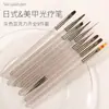 Conjunto de Canetas para Nail Art com 9 Peças em Estoque, Conjunto Completo para Fototerapia, Desenho de Linhas e Nail Art Francesa, Ferramentas de Nail Art que Não Soltam Fiapos Atacado