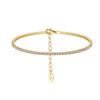 Mecanismo de Cierre Cadena Pulsera de Plata S925 Fila Única Circonita Diamante Artificial Pulsera Venta Directa de Fábrica