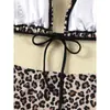2026 Nuevo Traje de Baño con Estampado de Leopardo de Comercio Exterior para Mujer, Bikini Sexy con Atar Europeo y Americano de Aliexpress