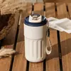Taza de café aislada de gran capacidad con asa, Taza termo de café de acero inoxidable 316 portátil, Regalo de negocios, Logo personalizado