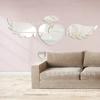 Entrega Transfronteriza de Pegatinas de Pared de Espejo Acrílico de Ángel del Amor para Sala de Estar y Dormitorio Decoración Cálida Habitación Infantil Autoadhesivas