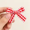 Laço de Renda Xadrez Escocês Estilo Ballet Coreano Laço Pronto Acessórios de Cabelo Sapatos Chapéus Meias Acessórios
