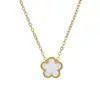 Conjunto de joias pulseira trevo de cinco folhas cinco flores transfronteiriço colar brincos conjunto de três peças luxo leve alta qualidade fabricantes de joias atacado