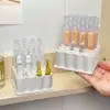 Organizador de Mesa para Casa Grade em Camadas Organizador de Medicamentos em Formato de Tubo Tira de Cola para Bastão Prateleira para Armazenamento de Medicamentos em Pomada