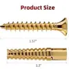 Tubo de expansión metálico serrado de acero ligero para árbol de Navidad al por mayor, tubo de expansión de hierro de 6MM 8MM con manguito de tornillo