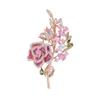 Indústria pesada luxo requintado zircônia flor rosa retrô I broche retrô temperamento feminino corsage grande atmosfera sofisticada cem