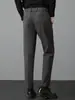 Ropa de Hombre Fengshe / Pantalones Casuales Gruesos de Invierno con Forro de Felpa para Hombre Cintura Elástica Pantalones Largos para Hombre Pantalones Cálidos de Nueve Puntos