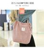 Bolso de Hombro de Pana Clásico Estilo Coreano ins Chic Simple Artístico Fresco Estudiante Mochila Bolso Casual Portátil