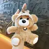Sombrero de Oso Lindo de Moda Juguete de Peluche Muñeca Encanto para Bolso de Oso Llavero Juguete de Muñeca de Tela