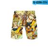 Cross-Border Novo Anime Periférico 3D Trendyy Casual Calças de Praia Masculinas