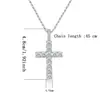 Prata S925 Cruz Europeia e Americana Transfronteiriça Masculina Pingente de Cruz de Moissanita Tendência Clássica Neutra Estilo Joias Joias de Prata