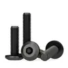 Tornillos para Muebles de Acero Inoxidable 304 Negros con Cabezas Planas Grandes, Allen, Cabezas Redondas, Tornillos de Borde Biselado y Pernos para Contrachapado