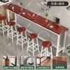 Mesa de bar, tienda de té con leche, mesa de patas altas y silla combinadas, mesa estrecha comercial, mesa larga de pared, mesa rectangular simple y silla