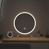 Espejo Espejo Grande de Maquillaje Lámpara LED de Escritorio Escritorio Dormitorio de Estudiante Ins Dormitorio Tocador Espejo Redondo con Luz