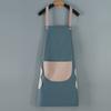 Delantal de Cocina, Impermeable, Limpiable, con Correa Ajustable al Cuello, para Cocinar, Ropa de Trabajo Doméstica, sin Mangas, Resistente al Aceite