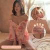 Ropa interior sexy transparente, uniforme japonés de kimono privado, tentación, pijama de cama, traje de pasión, cabello