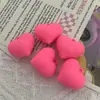 Corea del Sur macaron silicona color sólido corazón de amor llavero DIY cadena para teléfono móvil Accesorios para el cabello Venta al por mayor