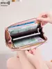 Nuevo monedero para mujer anti-magnético RFID transfronterizo, bolso de mano simple de gran capacidad con textura de piel de guijarro y múltiples compartimentos para libretas bancarias, billetera larga