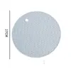 Mantel Individual para Cocina Casera Redondo de Silicona Esterilla Aislante Térmico Mesa de Comedor Simple Anti-Quemaduras Resistente a Altas Temperaturas Panal Esterilla para Ollas Esterilla para Tazones Posavasos