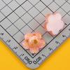 Capibara de Animal de Dibujos Animados Luminoso Transparente con Flor Mochila Sosteniendo Pasador de Pelo Naranja Cuerda para el Cabello Hebilla de Zapato Accesorios de Resina DIY