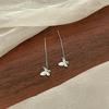 Cadena de Moda Hilo para Oreja Delicado Dormir Sin Quitarse los Pendientes Pendientes de Hilo Largo de Nicho Ins Set