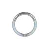 Anillo de nariz de ópalo elegante transfronterizo, anillo de acero inoxidable para tabique nasal, hueso de la oreja, clavo, perforación corporal con incrustaciones de diamantes