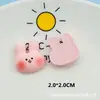 Conejo Oveja Rana Pulpo Elefante Bebé Oso Taza de Agua Parche Funda para Teléfono Móvil Material Sombrero Pinza para el Cabello Accesorios de Resina
