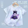 Ropa nueva, dulce, de dibujos animados, genial, para niñas, conjunto de manga corta de seda helada de secado rápido, camiseta y shorts para casa para el verano