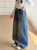 Calça Jeans Flare Versátil Estilo Coreano Inverno 2026 com Aumento de Veludo Espessado para Crianças Médias e Grandes Calças Longas Calças de Perna Reta Calças de Comprimento Total