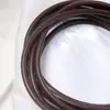 Cuero PU Costura de Borde Núcleo Redondo Envuelto en Correa Correa para Hombro Cuerda Accesorios DIY Tracción Cuerda de Cuero Trenzado