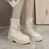 Botas estilo Martin de suela gruesa, botines cortos de algodón estilo británico para mujer, nueva colección otoño/invierno 2026, forrados de felpa, versátiles, modernos y que estilizan.