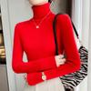 Suéter Básico Simple de Punto 2022 Suéter Interior de Lana Suéter Grueso Combinable Cuello Alto Suéter Base para Mujer Otoño e Invierno Suéter Adelgazante