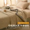 Manta gruesa de doble cara de leche polar transfronteriza, sábana cálida de polar para otoño e invierno, manta para siesta en el sofá, venta al por mayor de regalo para hotel