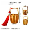 Cubo de Latón Cubo de Oro Artesanías Plus Yuanbao Adornos Chinos Joyería Auspicioso Suerte Cubo Yuanbao Cubo Portátil