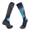 Stock Europeo Profesional Calcetines de Esquí para Mujer Secado Rápido Cálidos Deportivos Calcetines de Compresión para Hombre Alta Elasticidad Tubo Largo 3D Calcetines de Nieve