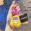 Llavero de mochila escolar pequeño de animal luminoso lindo gato perro Chai colgante para bolsa de estudiante regalo creativo de dibujos animados