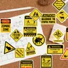 53 Piezas de Interesantes Pegatinas de Graffiti de Señales de Advertencia para Decoración, Cuadernos DIY, Equipaje, Notas, Pegatinas Impermeables