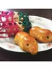 Jaulas de cerdo tejidas de bambú, pasteles tradicionales con forma de cerdo, cestas de bambú para el Festival de Medio Otoño, jaulas pequeñas de cerdo de bambú, artesanías de bambú, simbolizando el cerdo entrando al agua