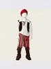 Fantasia de Pirata Infantil Halloween Meninos Lenço Vermelho Pequeno Pirata Cosplay Roupa de Festa Fábrica de Origem
