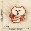 Pegatinas Bordadas, Serie Divertida de Animales, Creativas de Dibujos Animados para Maletas, Fundas de Teléfono Móvil, Accesorios, Accesorios DIY para Cuaderno de Manos, Pegatinas de Tela