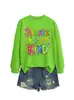 Sudadera casual y cómoda para mujer con estampado floral de grafiti "always be kind", elegante, para comercio exterior, sitio independiente Amazon eBay