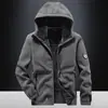 Chaqueta de Polar para Hombre de Otoño e Invierno Más Vendida Chaqueta Gruesa Cálida a Prueba de Frío con Capucha Ropa para Hombre Abrigo Superior Transfronterizo