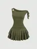 En Stock Transfronterizo Amazon Aliexpress Nueva Moda Elegante Espalda Descubierta Diseño Estilo Pastel Cuello Halter Ajustado Vestido