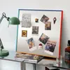 Adesivo magnético de geladeira em aço inoxidável Arte de parede DIY para decoração de entrada de sala de estar, Parede de fotos criativa de alta qualidade estilo Bauhaus